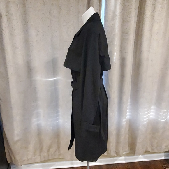 ⭐HP⭐NWT Classic Black Trenchcoat - Picture 4 of 6